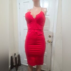 Angel Red Lace Dress